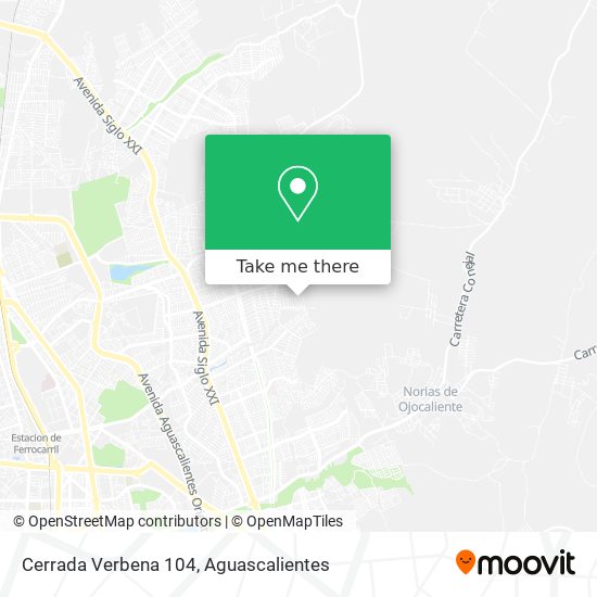 Cerrada Verbena 104 map