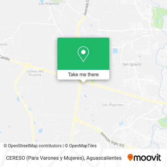 Mapa de CERESO (Para Varones y Mujeres)