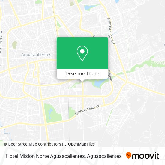 Hotel Mision Norte Aguascalientes map