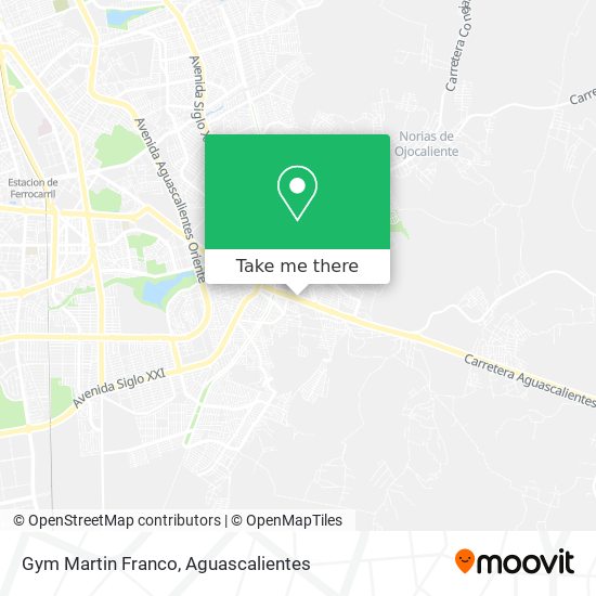 Gym Martin Franco map