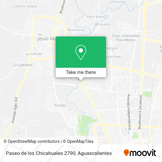 Paseo de los Chicahuales 2790 map