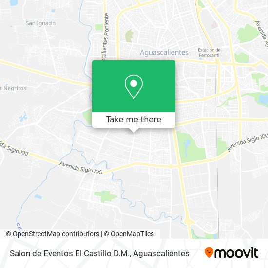 Mapa de Salon de Eventos El Castillo D.M.