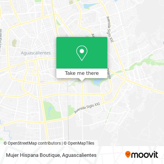 Mapa de Mujer Hispana Boutique