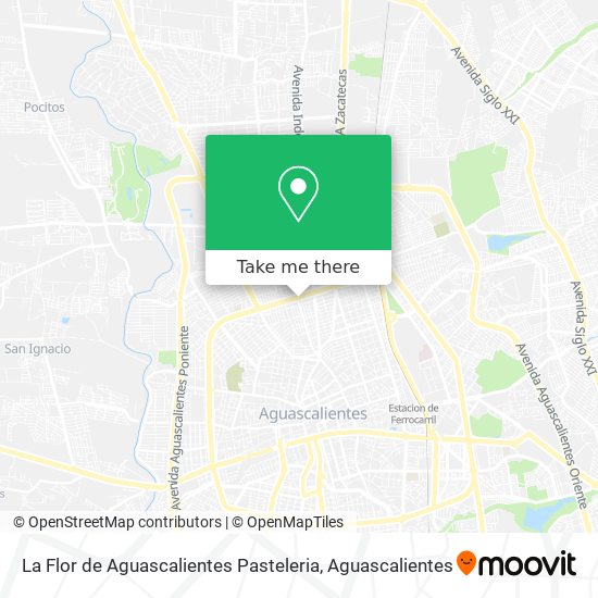 Mapa de La Flor de Aguascalientes Pasteleria