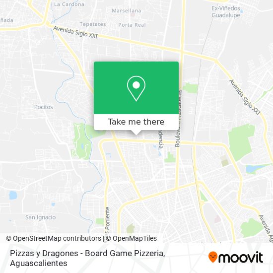 Pizzas y Dragones - Board Game Pizzeria map