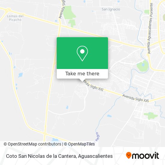 Coto San Nicolas de la Cantera map