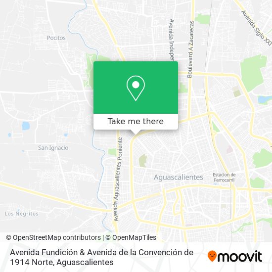 Avenida Fundición & Avenida de la Convención de 1914 Norte map