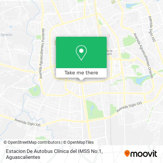 Estacion De Autobus Clínica del IMSS No.1 map