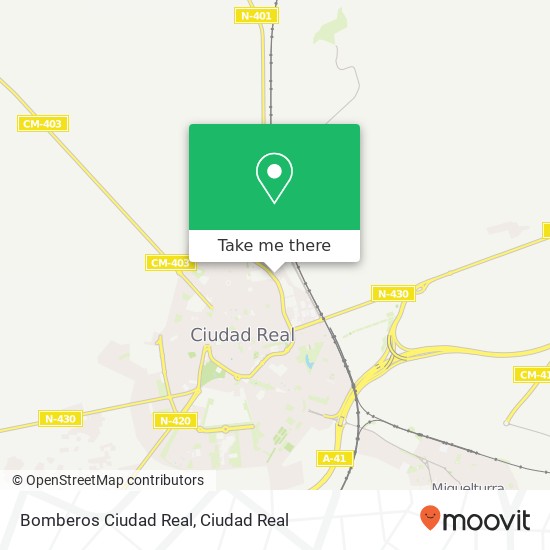 Bomberos Ciudad Real map