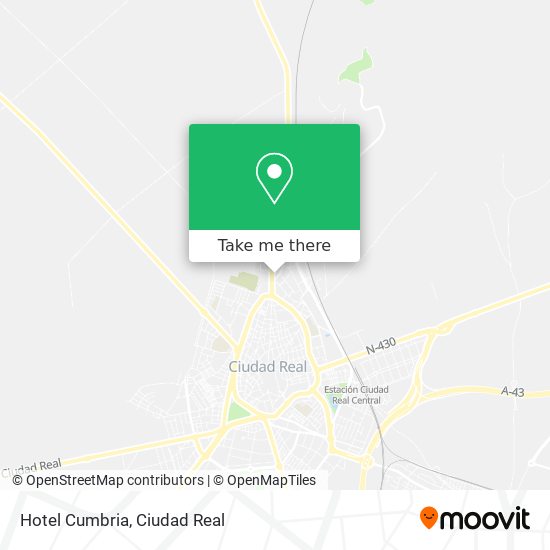 Hotel Cumbria map