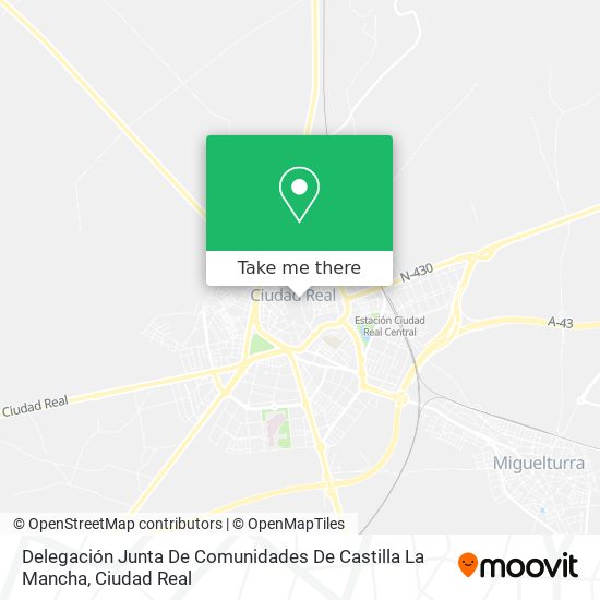 mapa Delegación Junta De Comunidades De Castilla La Mancha