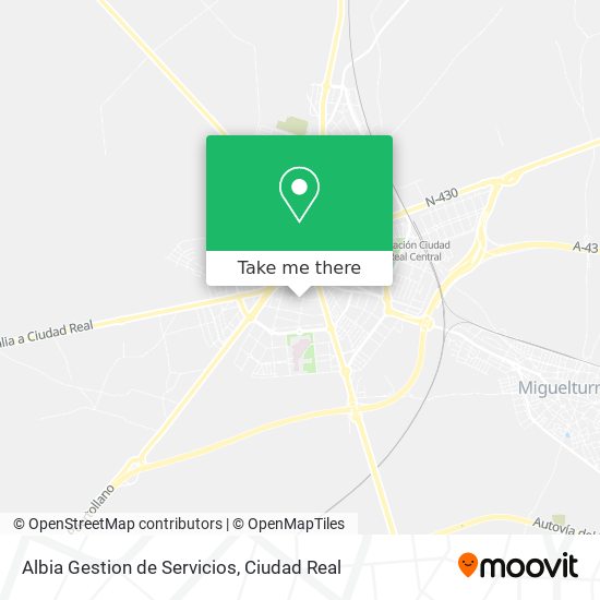 Albia Gestion de Servicios map