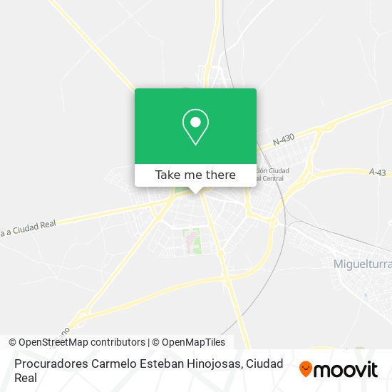 Procuradores Carmelo Esteban Hinojosas map