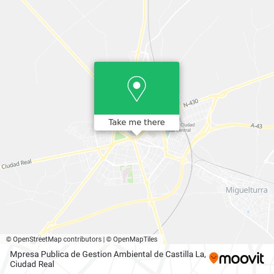 Mpresa Publica de Gestion Ambiental de Castilla La map