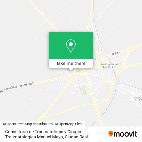 Consultorio de Traumatologia y Cirugia Traumatologica Manuel Mayo map