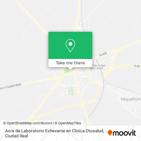 Aore de Laboratorio Echevarne en Clinica Otosalud map