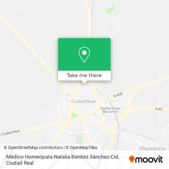 Médico Homeópata Natalia Benítez Sánchez-Cid map