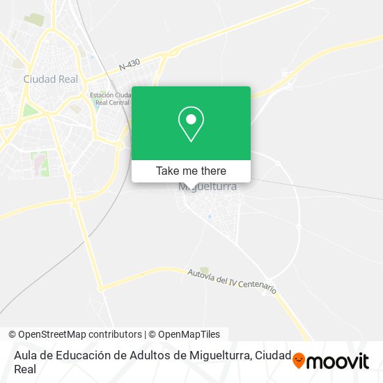 Aula de Educación de Adultos de Miguelturra map