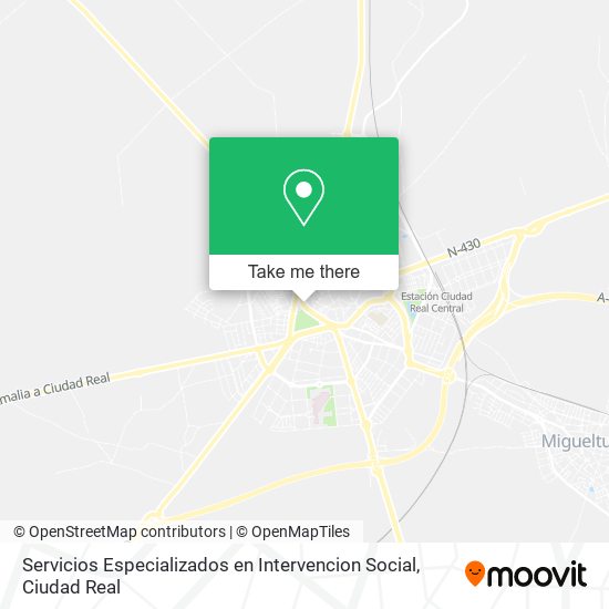mapa Servicios Especializados en Intervencion Social
