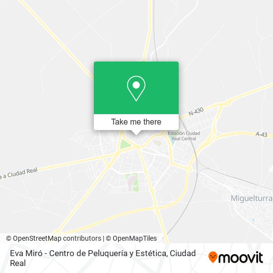 mapa Eva Miró - Centro de Peluquería y Estética