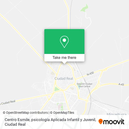Centro Esmile, psicología Aplicada Infantil y Juvenil map