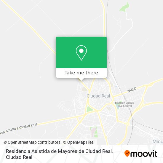 mapa Residencia Asistida de Mayores de Ciudad Real