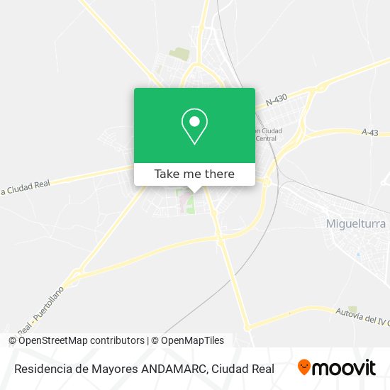 mapa Residencia de Mayores ANDAMARC