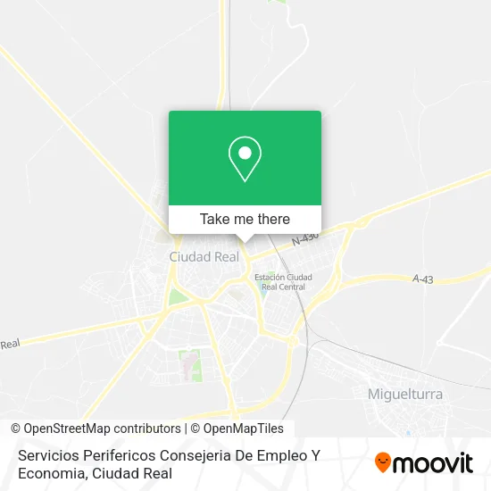 Servicios Perifericos Consejeria De Empleo Y Economia map