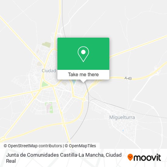 mapa Junta de Comunidades Castilla-La Mancha