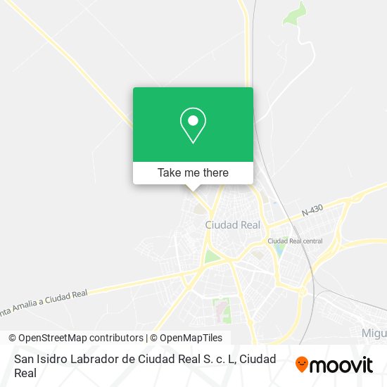 mapa San Isidro Labrador de Ciudad Real S. c. L