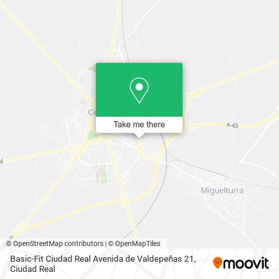 Basic-Fit Ciudad Real Avenida de Valdepeñas 21 map