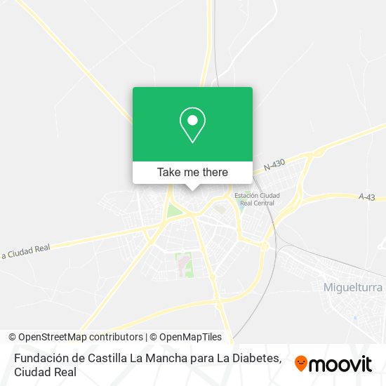 Fundación de Castilla La Mancha para La Diabetes map