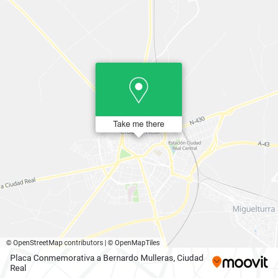 Placa Conmemorativa a Bernardo Mulleras map