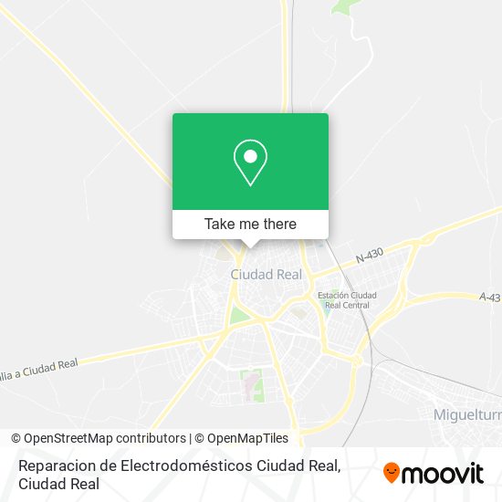 Reparacion de Electrodomésticos Ciudad Real map