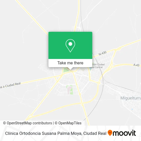 Clínica Ortodoncia Susana Palma Moya map