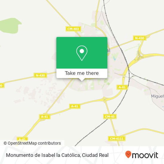 Monumento de Isabel la Católica map