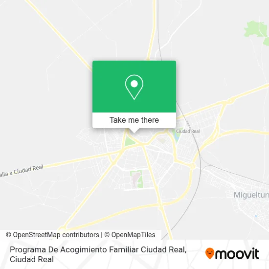 Programa De Acogimiento Familiar Ciudad Real map