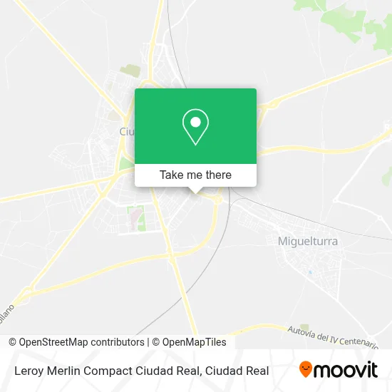 Leroy Merlin Compact Ciudad Real map