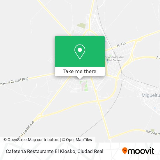 Cafetería Restaurante El Kiosko map