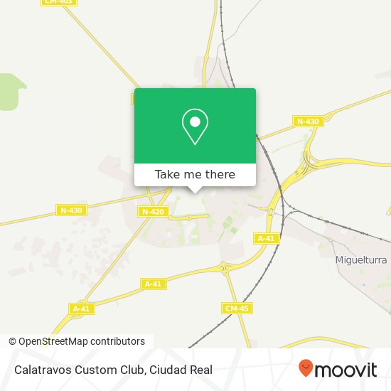 Calatravos Custom Club map