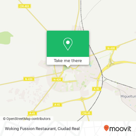 Woking Fussion Restaurant map