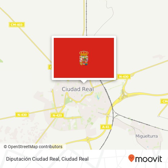 mapa Diputación Ciudad Real