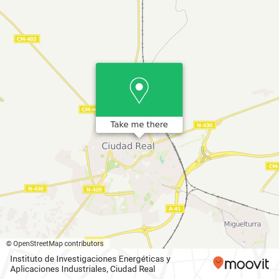 Instituto de Investigaciones Energéticas y Aplicaciones Industriales map