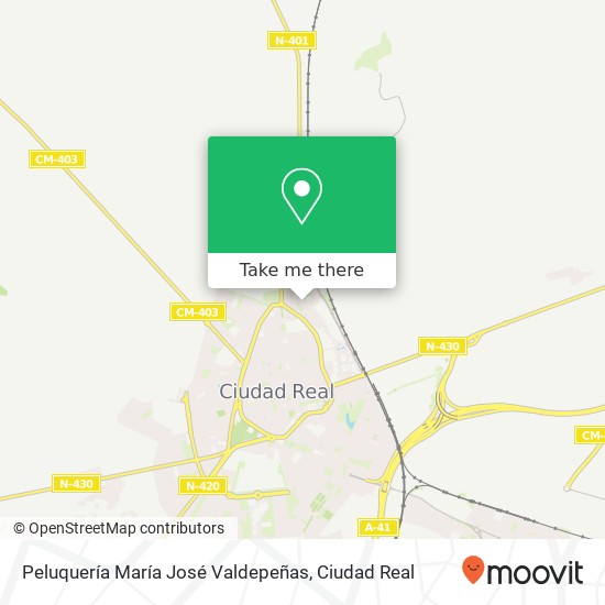 Peluquería María José Valdepeñas map