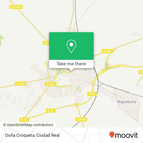 Doña Croqueta, Ronda de Granada, 11 13004 Ciudad Real map