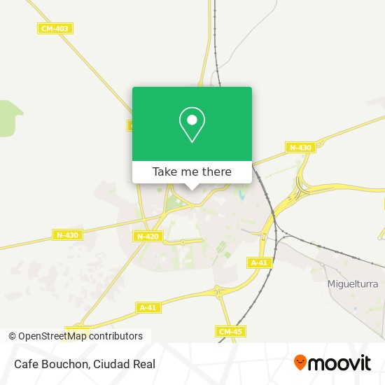 mapa Cafe Bouchon