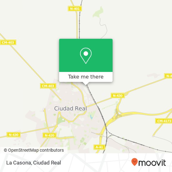 La Casona, Avenida de los Descubrimientos 13005 Ciudad Real map