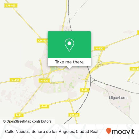 mapa Calle Nuestra Señora de los Ángeles