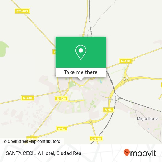 mapa SANTA CECILIA Hotel