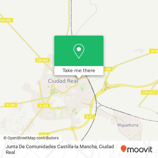 Junta De Comunidades Castilla-la Mancha map
